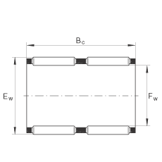 滾針及保持架組件 K80X88X40-ZW, 根據 DIN 5405-1/ ISO 3030 標準，雙列