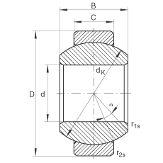 關節軸承 GE10-FO, 根據 DIN ISO 12 240-1 標準，需維護