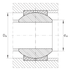 關節軸承 GE10-PB, 根據 DIN ISO 12 240-1 標準，尺寸系列 K，需維護
